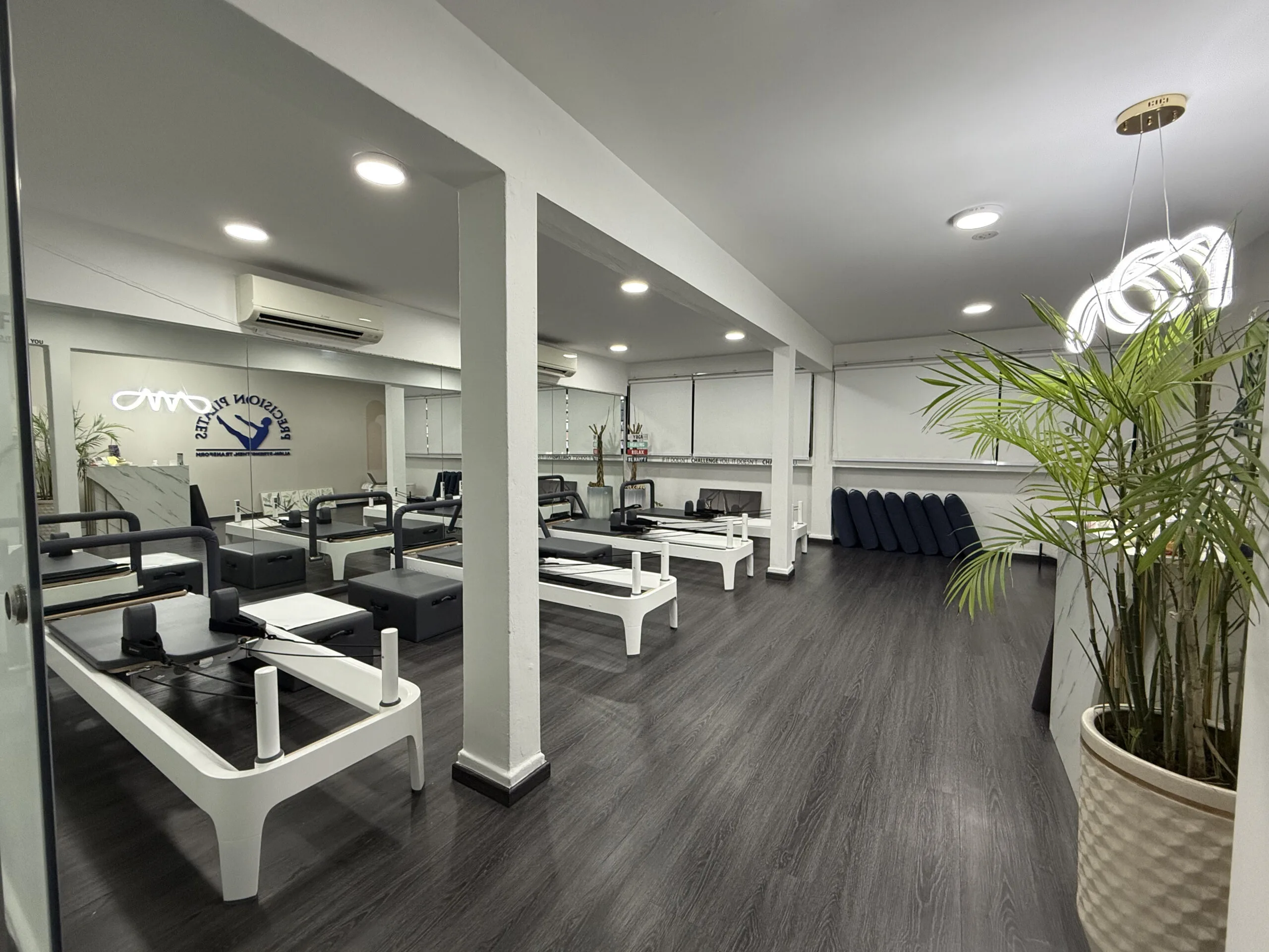 Reformer equipments at Precision Pilates Studio Reformer equipments at Precision Pilates Studio