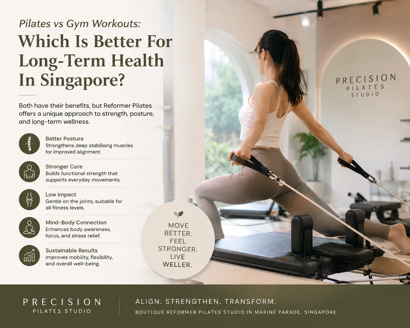 Pilates vs Gym Singapore – Reformer Pilates and Gym Comparison
